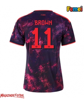Bayern Munich Nathaniel Brown #11 Tricou Fotbal Replică 2026-27 Femei Treilea Bayern Munich Nathaniel Brown #11 Tricou Fotbal Replică 2026-27 Femei Treilea
